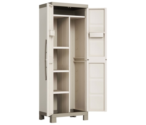 Keter Armario almacenaje multiusos Excellence beige y taupe 182 cm