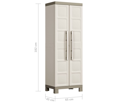 Keter Armario almacenaje multiusos Excellence beige y taupe 182 cm