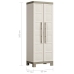 Keter Armario almacenaje multiusos Excellence beige y taupe 182 cm