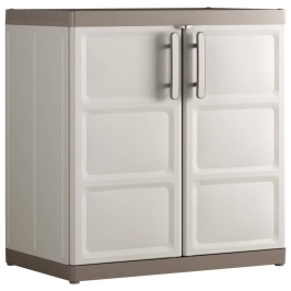 Keter Armario bajo almacenaje Excellence XL beige y taupe 93 cm