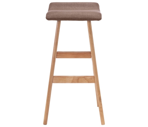 Taburete de cocina tela gris taupe