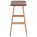 Taburete de cocina tela gris taupe