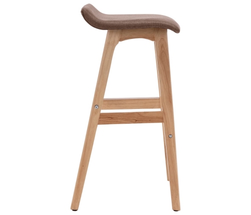 Taburete de cocina tela gris taupe