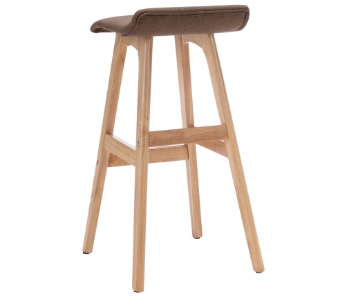 Taburete de cocina tela gris taupe