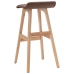 Taburete de cocina tela gris taupe