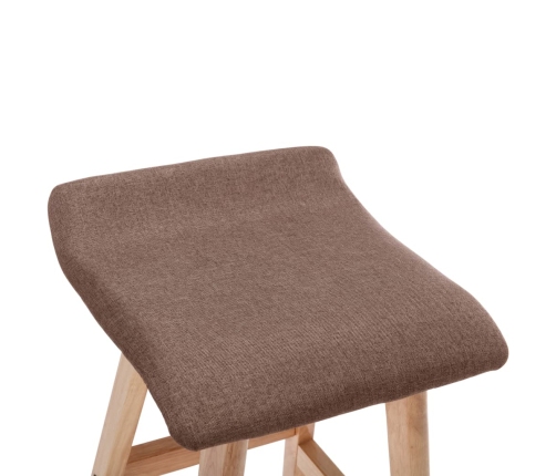 Taburete de cocina tela gris taupe