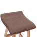 Taburete de cocina tela gris taupe
