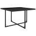 Set comedor de jardín 9 piezas y cojines ratán sintético negro