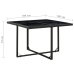 Set comedor de jardín 9 piezas y cojines ratán sintético negro