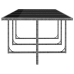 Set comedor de jardín 13 piezas y cojines ratán sintético gris