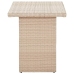 vidaXL Mesa de jardín de ratán sintético beige 110x60x67 cm