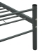 Estructura de cama sin colchón metal gris 180x200 cm