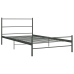 Estructura de cama sin colchón metal gris 100x200 cm