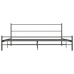 Estructura de cama sin colchón metal gris 200x200 cm
