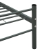 Estructura de cama sin colchón metal gris 200x200 cm
