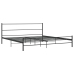 Estructura de cama sin colchón metal negro 180x200 cm