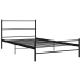 Estructura de cama sin colchón metal negro 100x200 cm