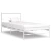 Estructura de cama de metal blanca 90x200 cm