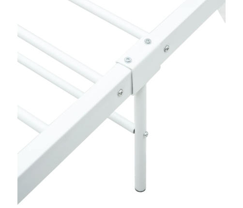 Estructura de cama de metal blanca 90x200 cm