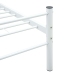 Estructura de cama de metal blanca 90x200 cm