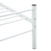 Estructura de cama sin colchón metal blanco 100x200 cm