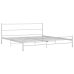 Estructura de cama sin colchón metal blanco 200x200 cm