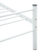 Estructura de cama sin colchón metal blanco 200x200 cm