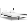 Estructura de cama de metal negro 140x200 cm