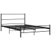 Estructura de cama de metal negro 140x200 cm