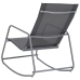 vidaXL Silla mecedora de jardín textilene gris 95x54x85 cm