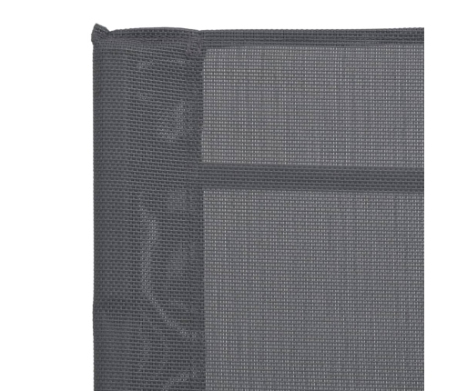 vidaXL Silla mecedora de jardín textilene gris 95x54x85 cm