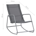 vidaXL Silla mecedora de jardín textilene gris 95x54x85 cm