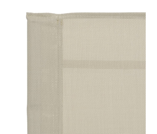 Silla mecedora de jardín textilene crema 95x54x85 cm