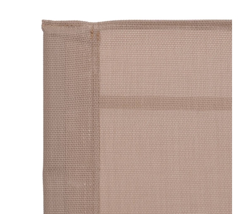 Silla mecedora de jardín textilene taupe 95x54x85 cm