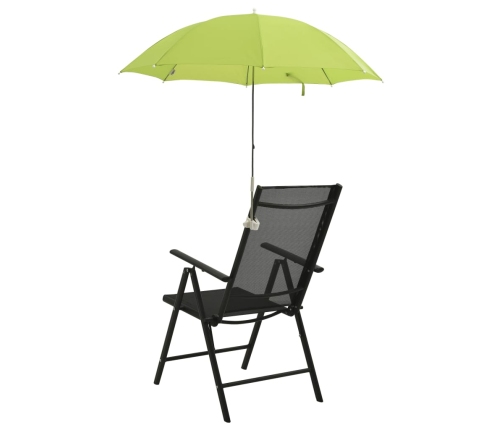 Sombrillas para silla de camping 2 unidades verde 105 cm