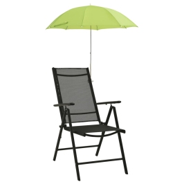 Sombrillas para silla de camping 2 unidades verde 105 cm