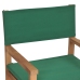 vidaXL Silla de director madera maciza de teca verde