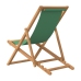 vidaXL Silla de playa plegable madera maciza de teca verde