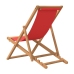 Silla de playa plegable madera maciza de teca rojo