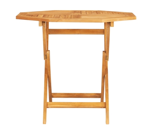 Mesa de jardín plegable madera de teca maciza 85x85x76 cm