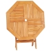 Mesa de jardín plegable madera de teca maciza 85x85x76 cm