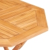 Mesa de jardín plegable madera de teca maciza 85x85x76 cm