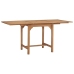 Mesa de jardín extensible madera maciza teca (110-160)x80x75cm