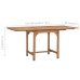 Mesa de jardín extensible madera maciza teca (110-160)x80x75cm