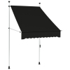 Toldo retráctil de operación manual gris antracita 100 cm