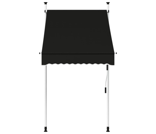 Toldo retráctil de operación manual gris antracita 100 cm