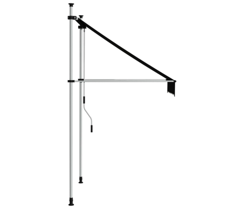 Toldo retráctil de operación manual gris antracita 100 cm