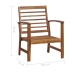 Juego de muebles de jardín 4 piezas madera maciza de acacia