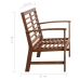 Juego de muebles de jardín 4 piezas madera maciza de acacia