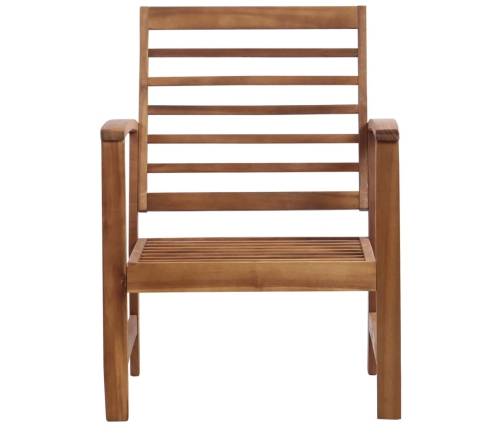 Juego de muebles de jardín 4 piezas madera maciza de acacia
